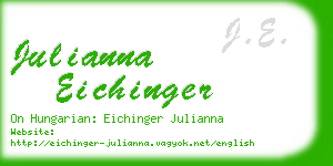julianna eichinger business card